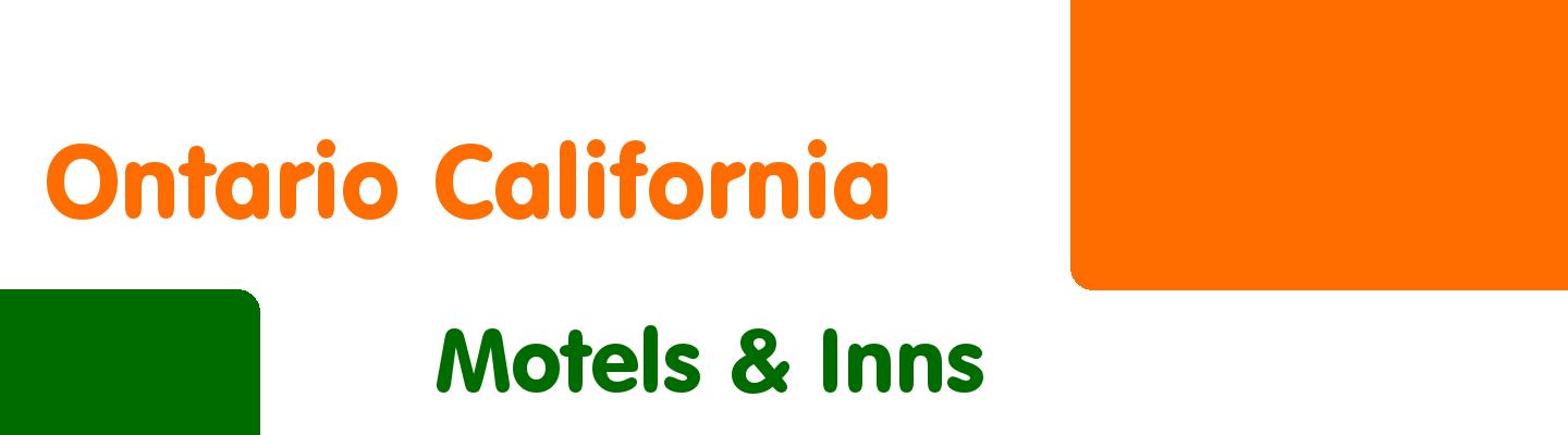 Best motels & inns in Ontario California - Rating & Reviews